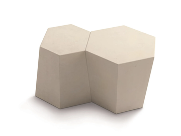 HEXAGON PIETRA - Lecce stone stool / coffee table by Casamania & Horm - view 3